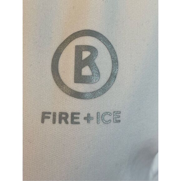 Bogner Fire + Ice Rainbow Stripe Zip Up Performance Jacket White Nylon Lightweig - Picture 7 of 11